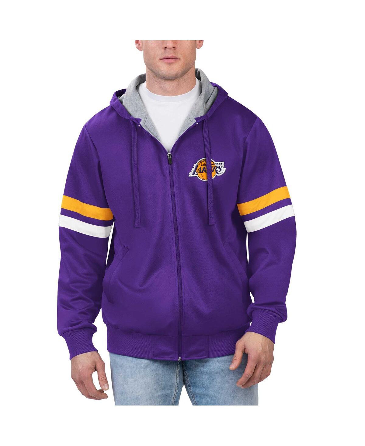 Men's G-iii Sports by Carl Banks Purple Los Angeles Lakers Contender Full-Zip Hoodie Jacket - Purple