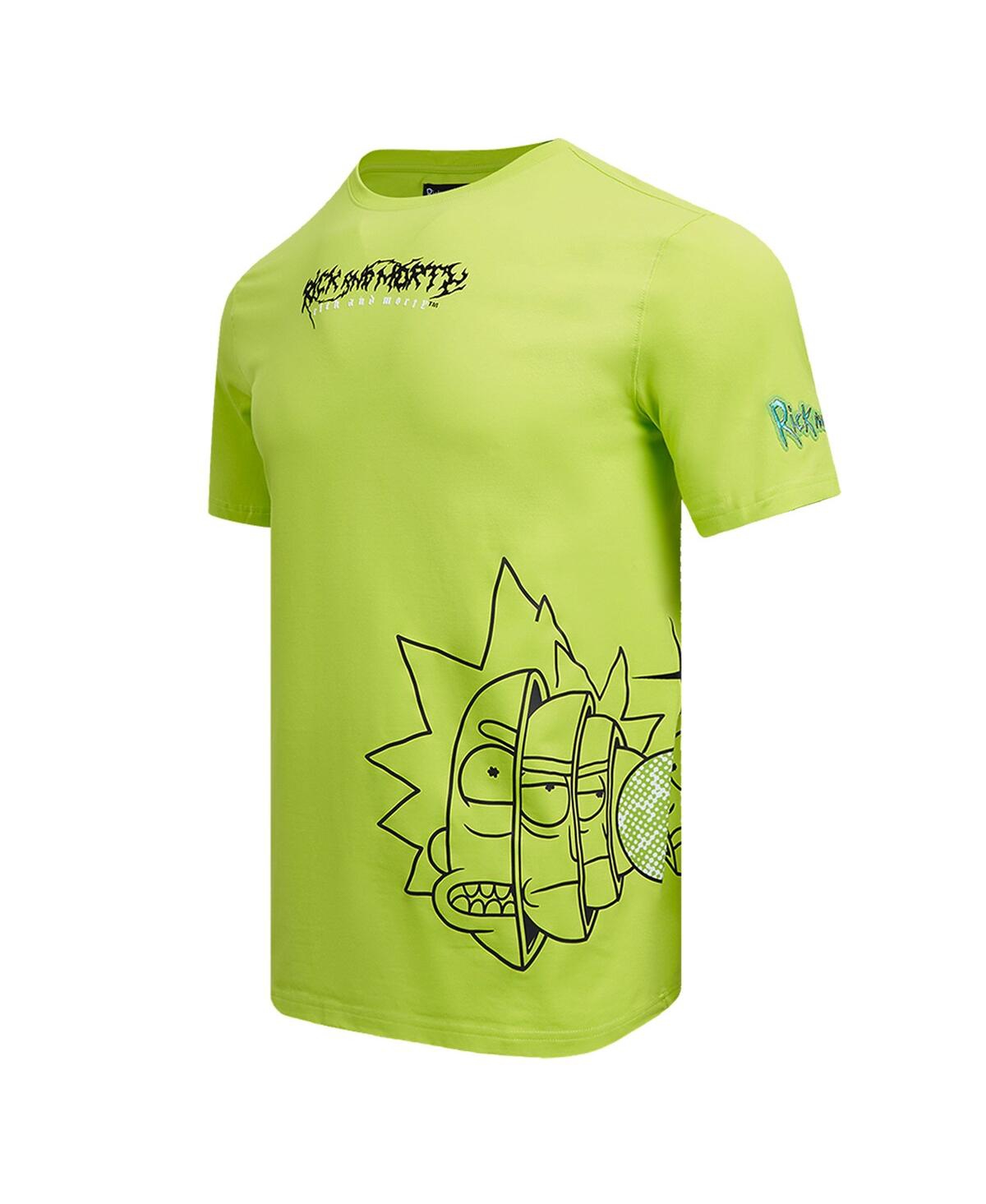 Shop Freeze Max Men's  Green Rick And Morty 90s Rave Rickvival T-shirt