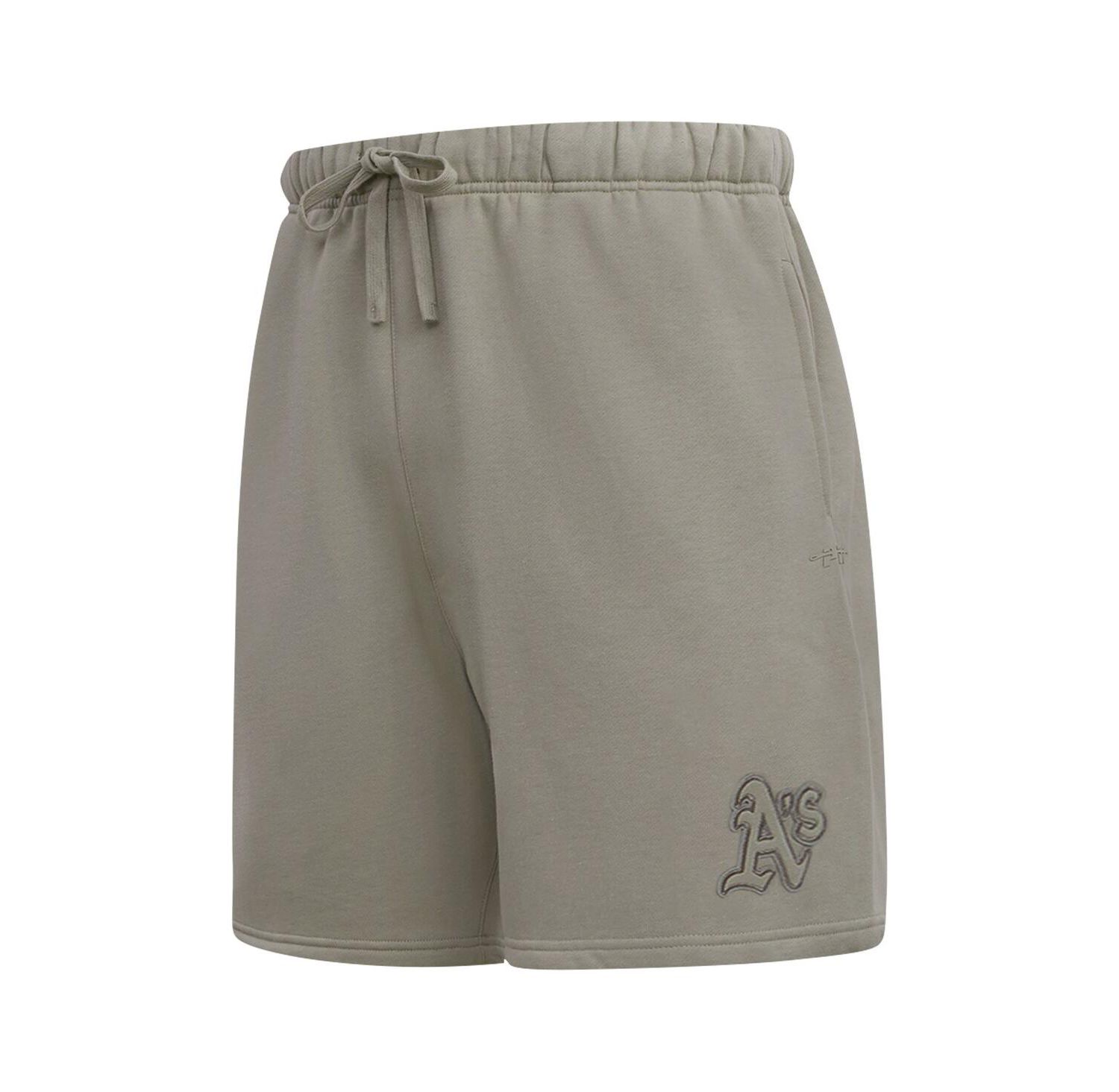 Men's Pewter Oakland Athletics Neutral Fleece Shorts