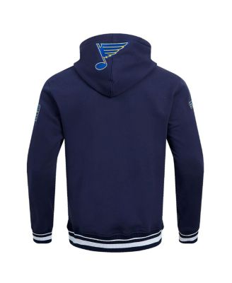 Men's Navy St. Louis Blues Retro Classic Fleece Pullover Hoodie