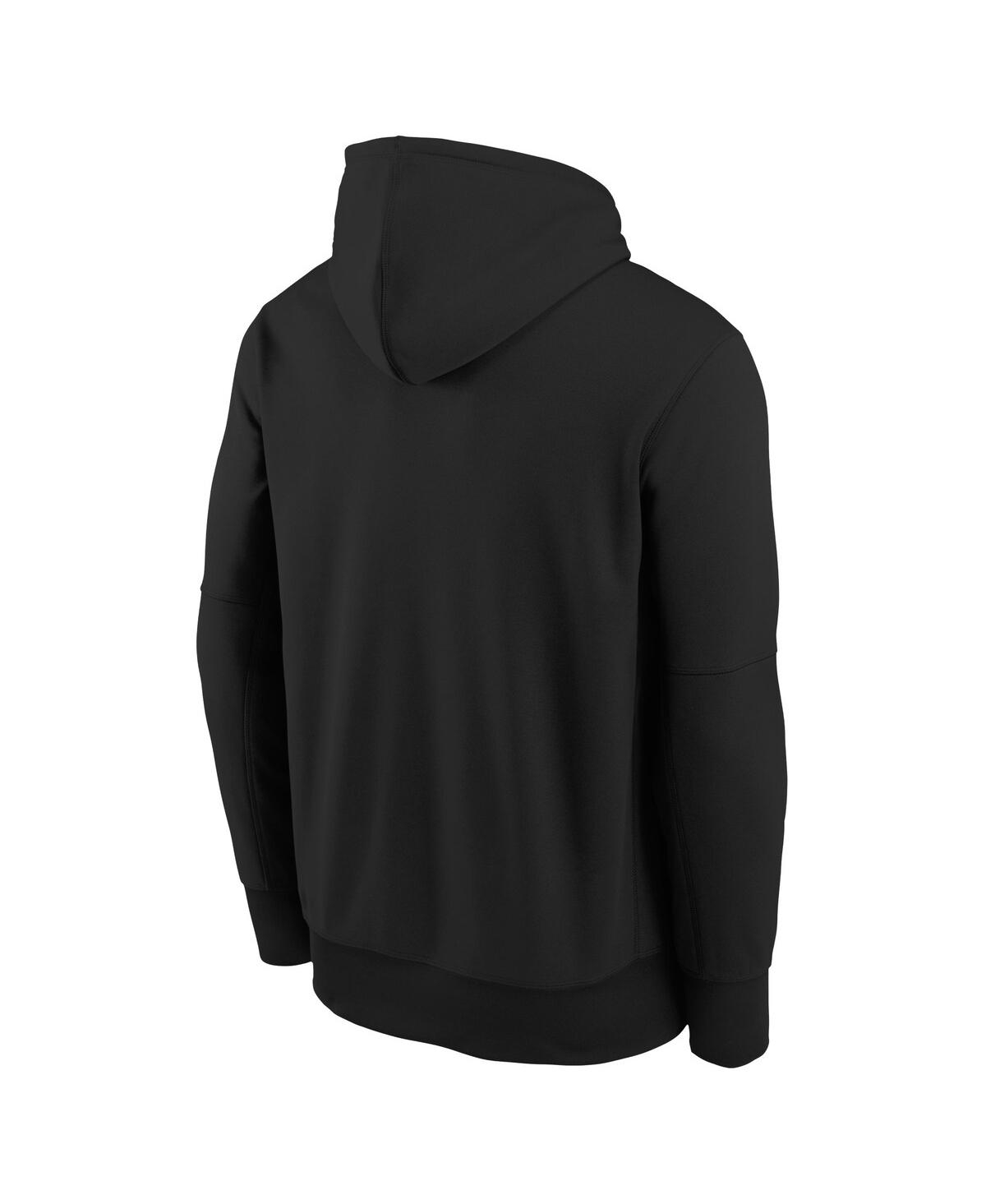 Big Boys NikeColorado Rockies Authentic Collection Performance Pullover Hoodie - Black