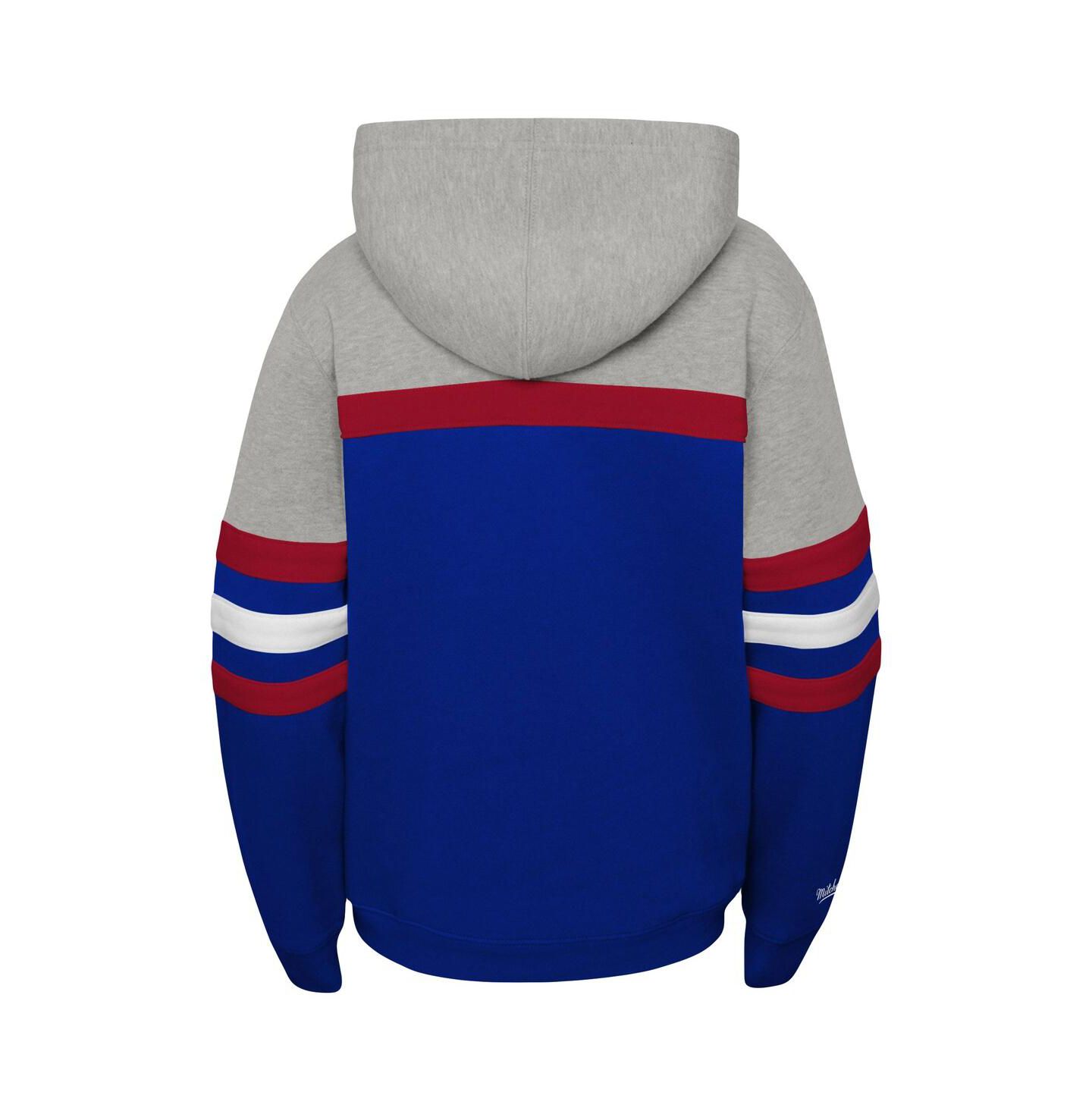 Худи Mitchell & Ness New York Rangers Head Coach Pullover для мальчиков — фото 3