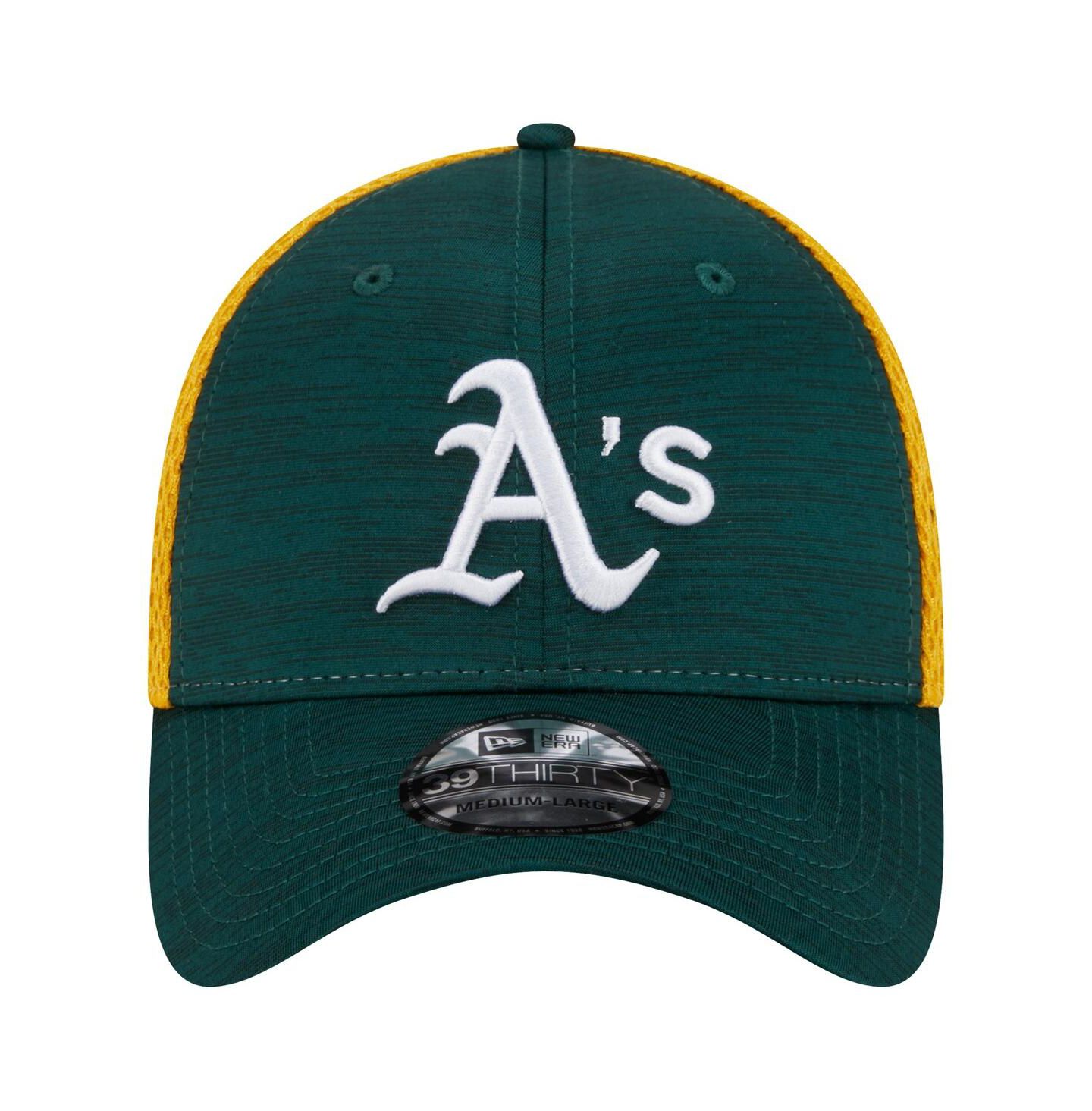 Мужская кепка New Era Green Oakland Athletics Neo 39THIRTY Flex Hat — фото 2