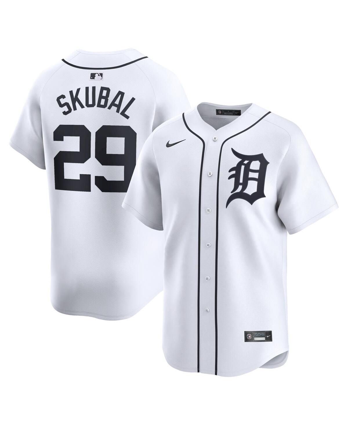 Men's Nike Tarik SkubalDetroit Tigers Home Limited Player Jersey - White