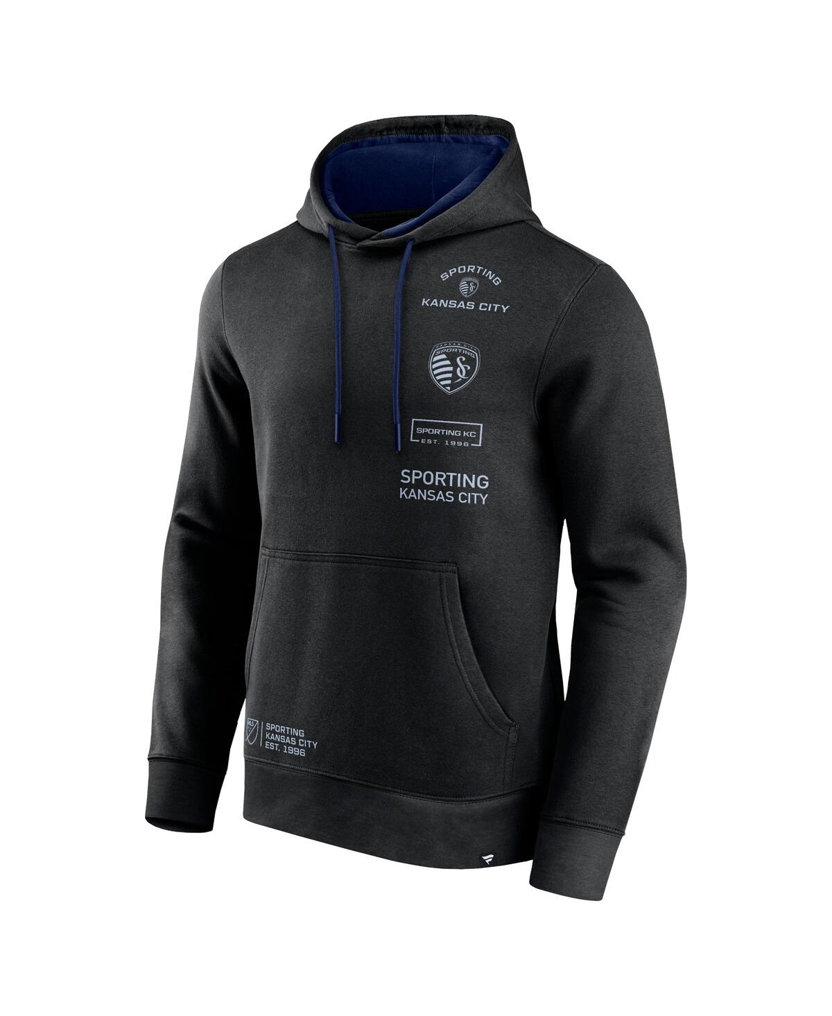Men's FanaticsSporting Kansas City Halftime Pullover Hoodie - Black