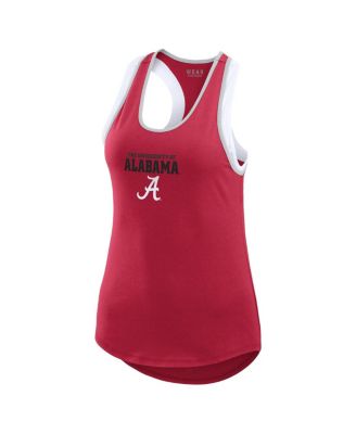 Women's Crimson Alabama Crimson Tide Open Hole Razorback Tank Top