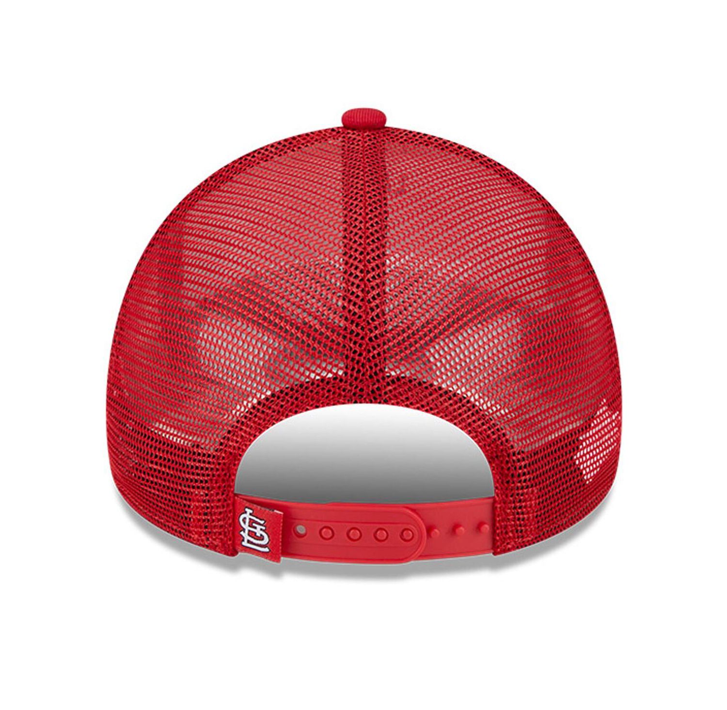 Men's White, Red St. Louis Cardinals Stacked A-Frame Trucker 9FORTY Adjustable Hat