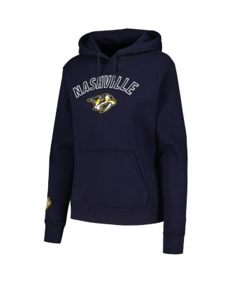Women's Navy Nashville Predators Classic Chenille Pullover Hoodie