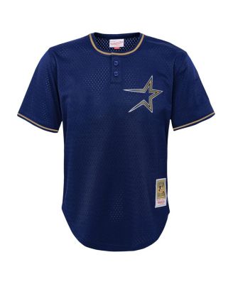 Big Boys Craig Biggio Navy Distressed Houston Astros Cooperstown Collection&nbsp;Mesh Batting Practice Jersey