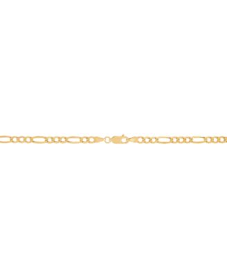 Lightweight Polished Figaro Link 22" Chain Necklace (3.9mm) in 10k Gold