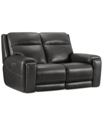 Varsani 67" Zero Gravity Leather Loveseat, Created for Macy's