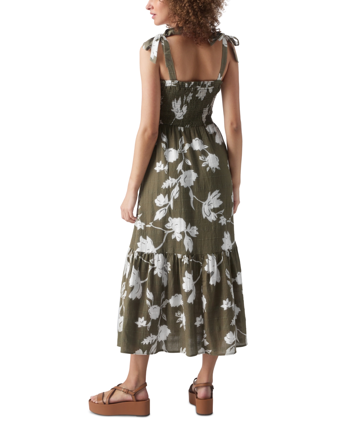 Shop Sanctuary Women's The Smocked Floral-print Sundress In Plant Life