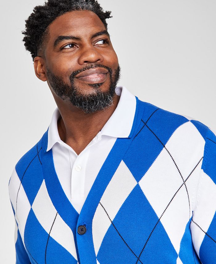 Club Room Men's RegularFit Argyle Cardigan, Created for Macy's Macy's