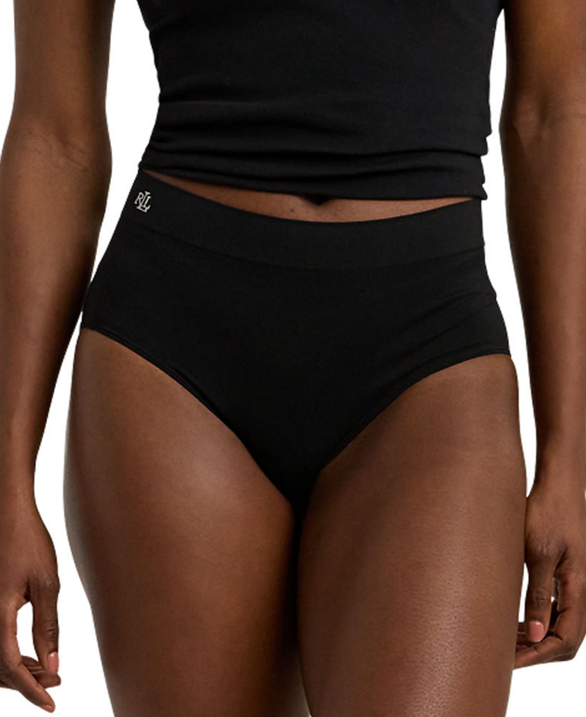 RALPH LAUREN WOMEN'S SEAMLESS STRETCH JERSEY HIGH-RISE BRIEF UNDERWEAR 4L0012 