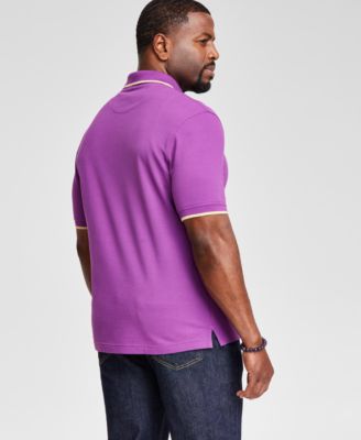 Men's Regular-Fit Tipped Performance Polo Shirt