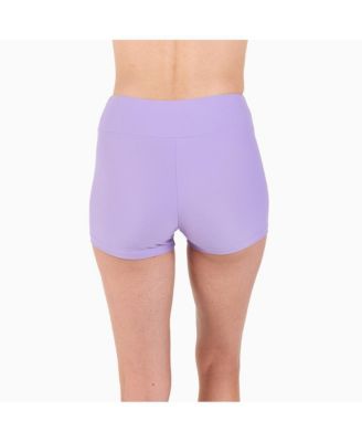 Women's Chlorine Resistant High Waisted Swim Shorts