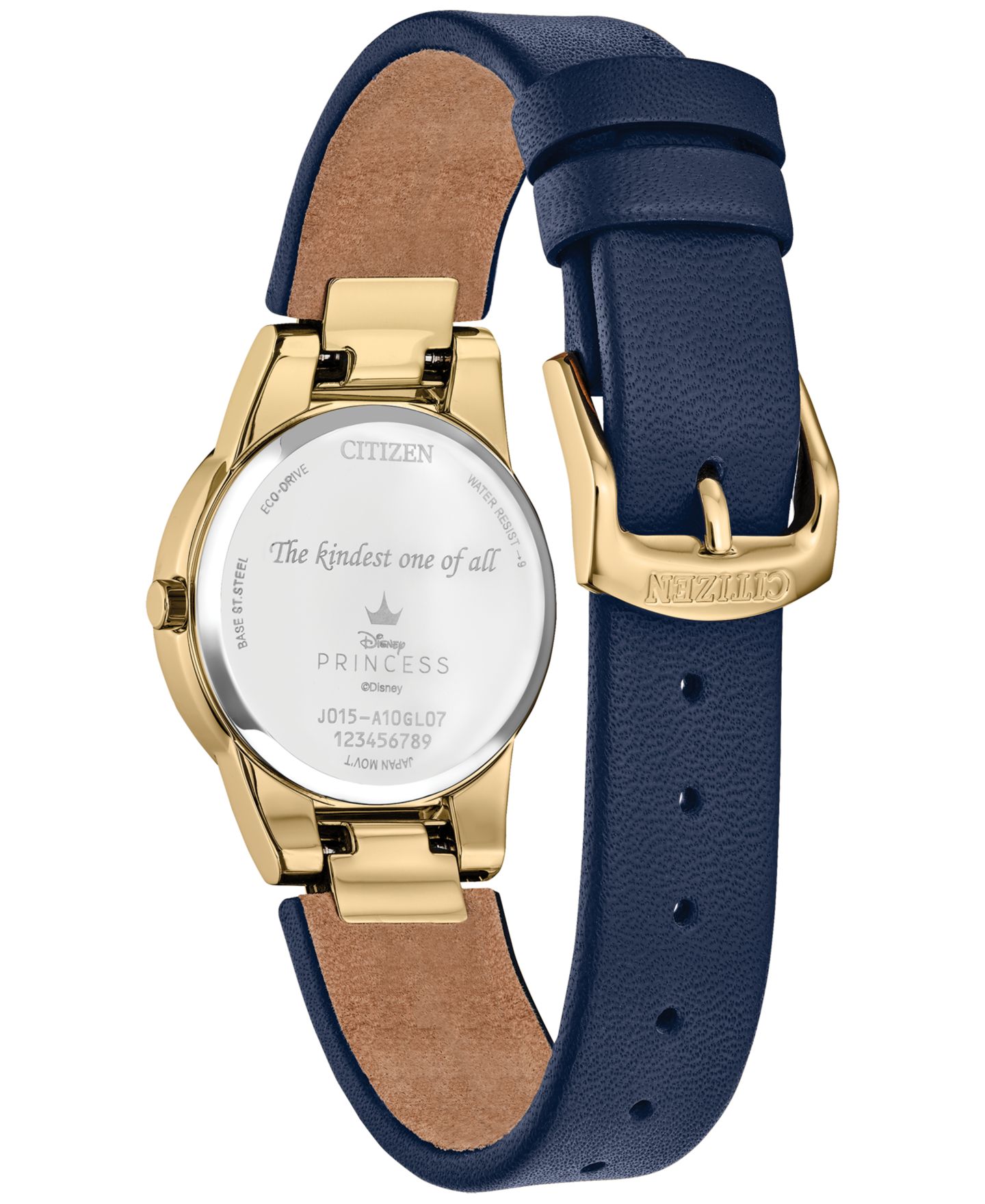 Женские часы Citizen Eco-Drive Disney Snow White с синим кожаным ремешком, 30 мм, набор — фото 3