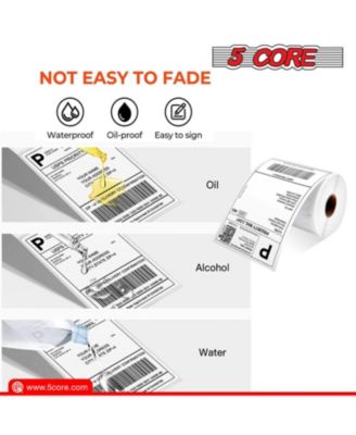 Shipping Label Printer 4 Pack 4 x 6 Inch Direct Thermal Labels for Organizing Commercial Use Label Printer Stickers -DTL 4PK