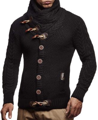 Men's Knitted Turtleneck Jacket - Winter Cardigan Sweaters for Men