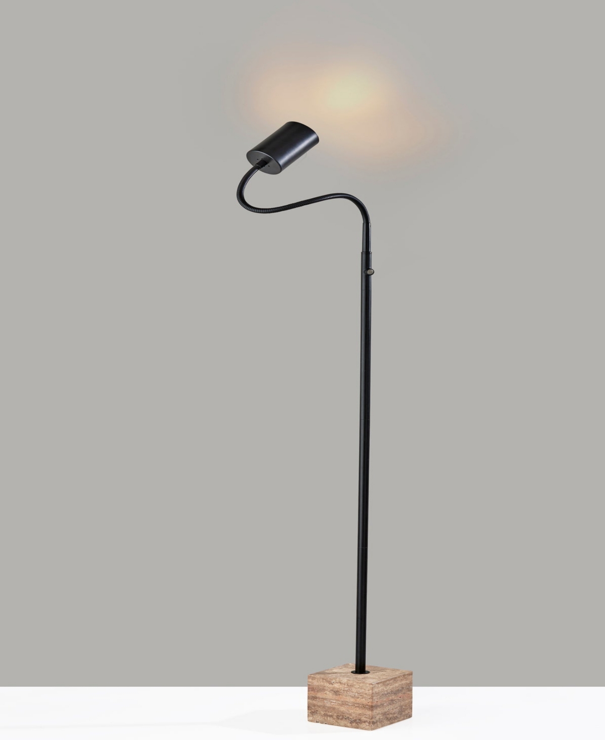 Adesso 59" Rutherford Led Floor Lamp In Black