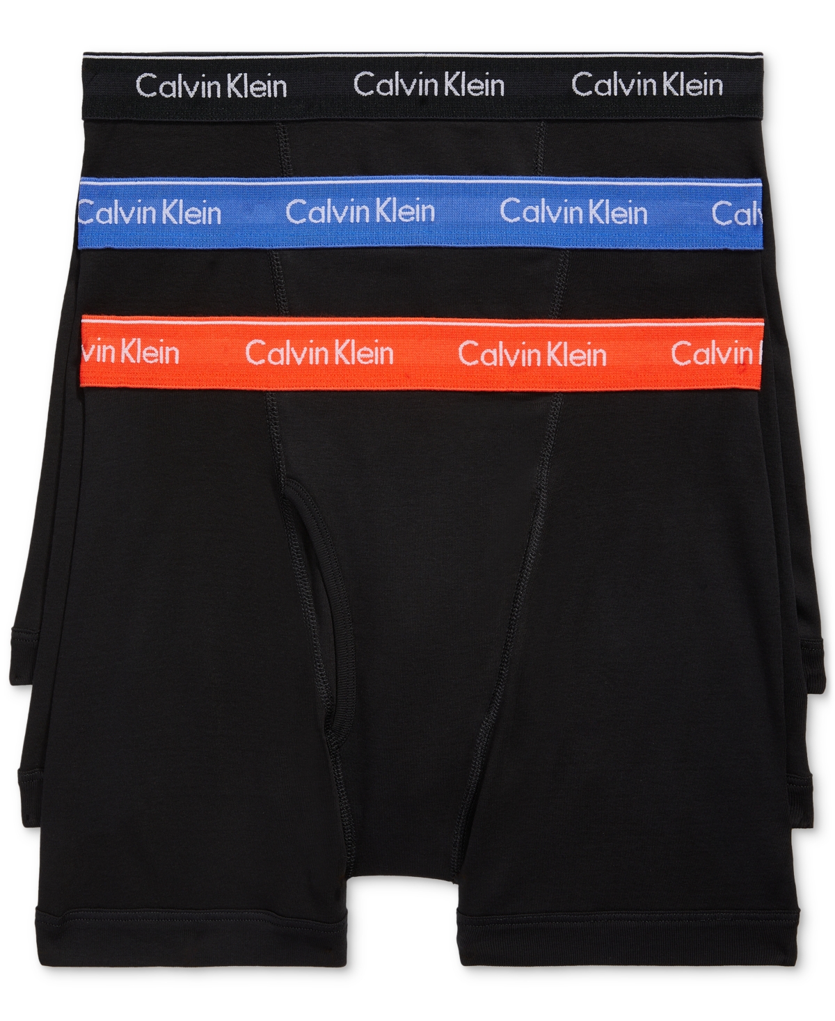 Men's 3-Pack Cotton Classics Boxer Briefs Underwear - Black Assorted