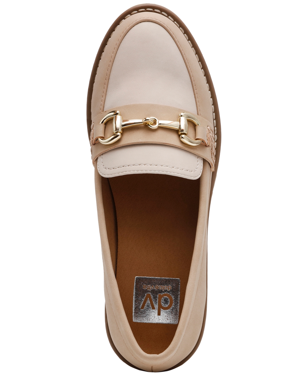 Dv Dolce Vita Women's Celeste Tailored Hardware Chain Lug Sole Loafers