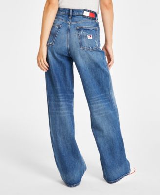 Tommy Jeans Women's Claire High-Rise Wide-Leg Jeans - Macy's