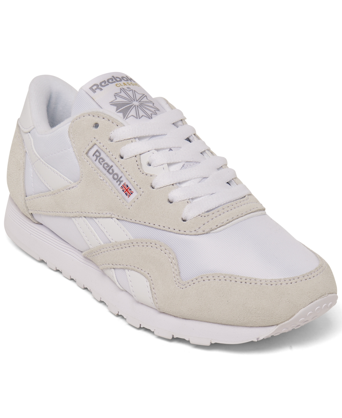 Women's Classic Nylon Casual Sneakers from Finish Line - White