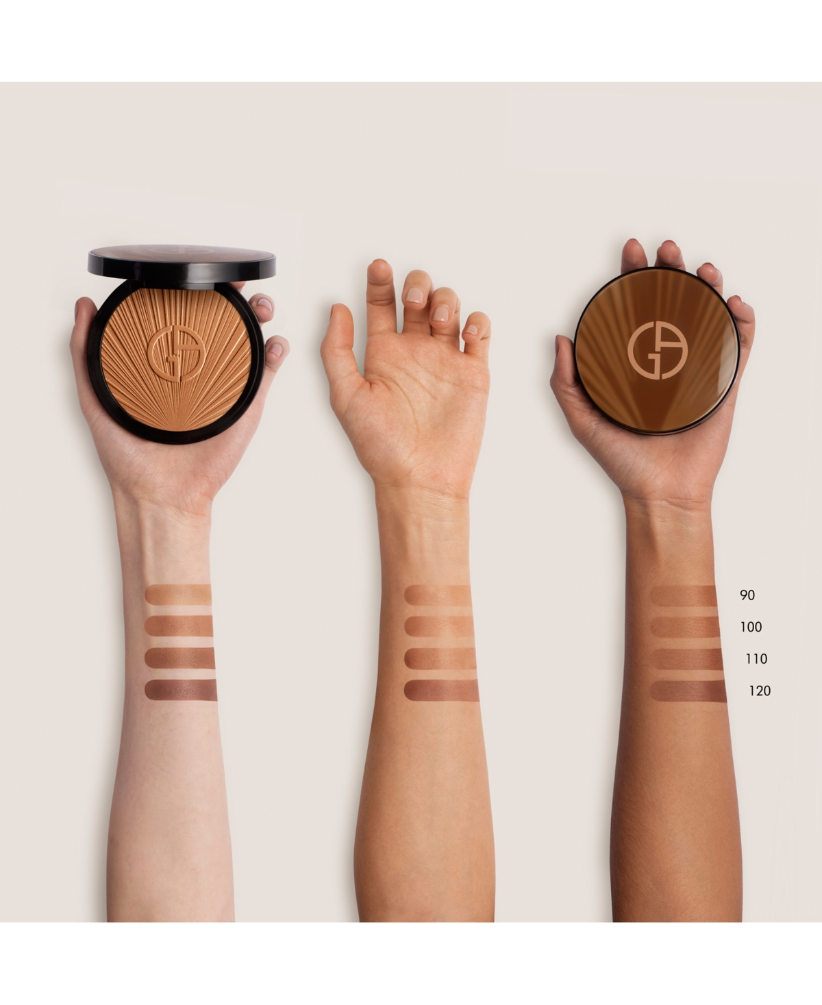Giorgio Armani Luminous Silk Creamy Bronzing Powder In 100