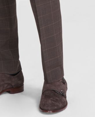 Men's Modern-Fit Solid Suit Separate Pants