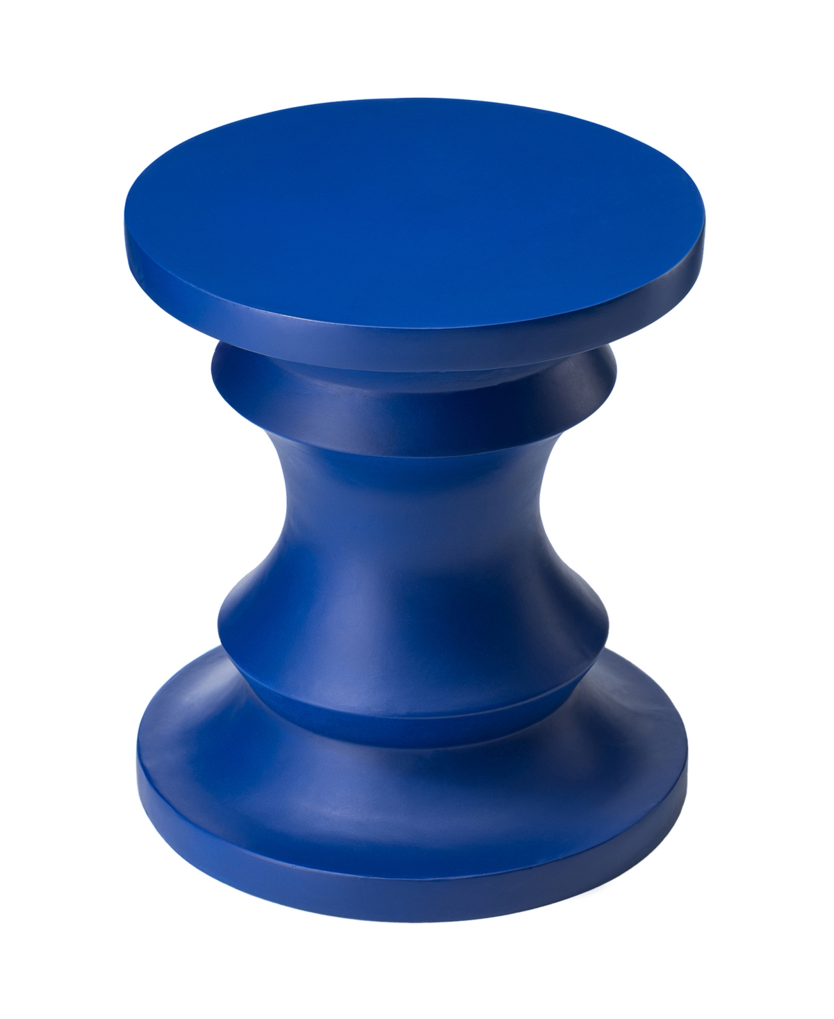 Glitzhome Multi-functional Cobalt Blue Chess Garden Stool Or Planter Stand Or Accent Table In Blue