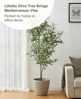 6ft. Faux Olive Tree in Pot
