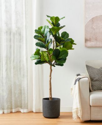 5ft. Faux Fiddle Leaf Fig Tree in Pot