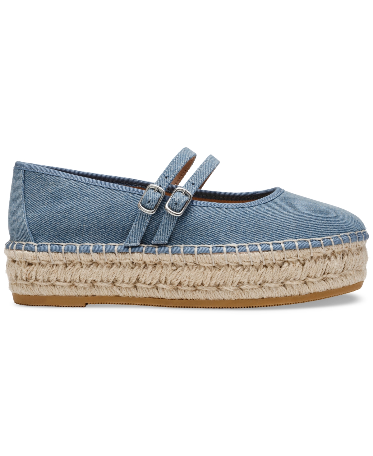 Steve Madden Women's Brinn Mary Jane Platform Espadrille Flats