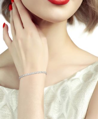 Moissanite Classic Tennis Bracelet (9-1/2 ct. t.w.) in Sterling Silver