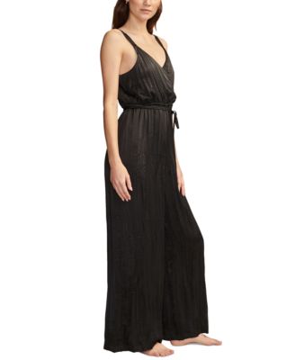 Women's Pleated Satin Jumpsuit