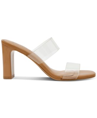Zandria Two-Piece Clear Vinyl Dress Sandals, Created for Macy's
