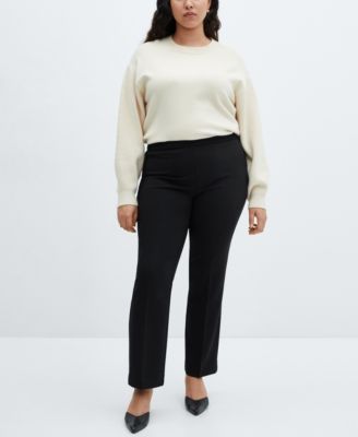 Women's Belt Straight-Fit Pants