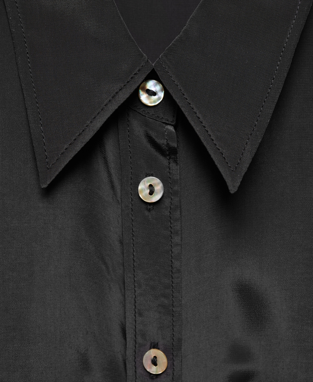 Mango Pockets Flowy Shirt Black In Medium Bro