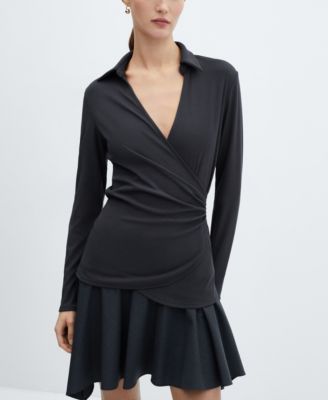 Women's Draped Detail Blouse