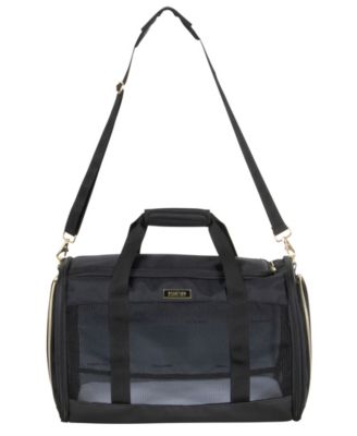 Soft Sided Multi-Entry Collapsible Travel Large Pet Carrier Duffel With Removable Lining