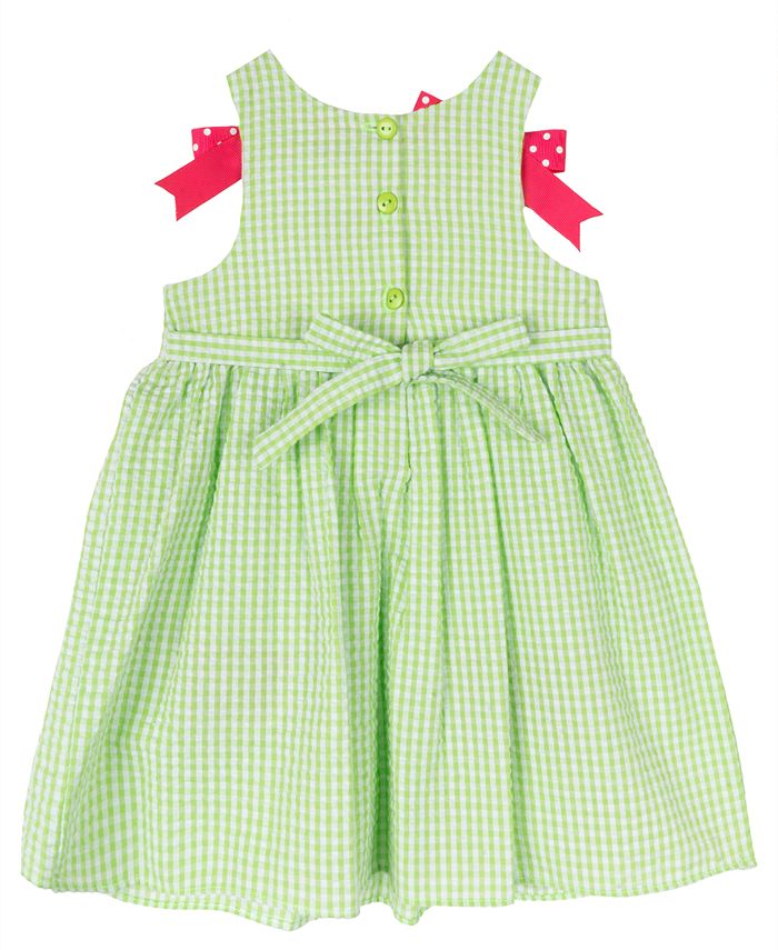 Rare Editions Baby Girl Watermelon Seersucker Dress Macy's