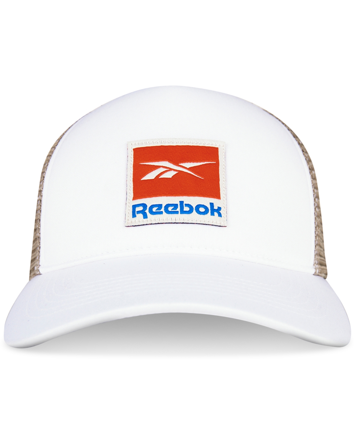Shop Reebok Men's Embroidered Logo Patch Snapback Trucker Hat In White