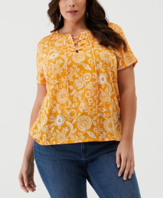 Women's Plus Size Boho Shorts ??? High Waisted Wide Leg With Paisley Print & Tassel Hem