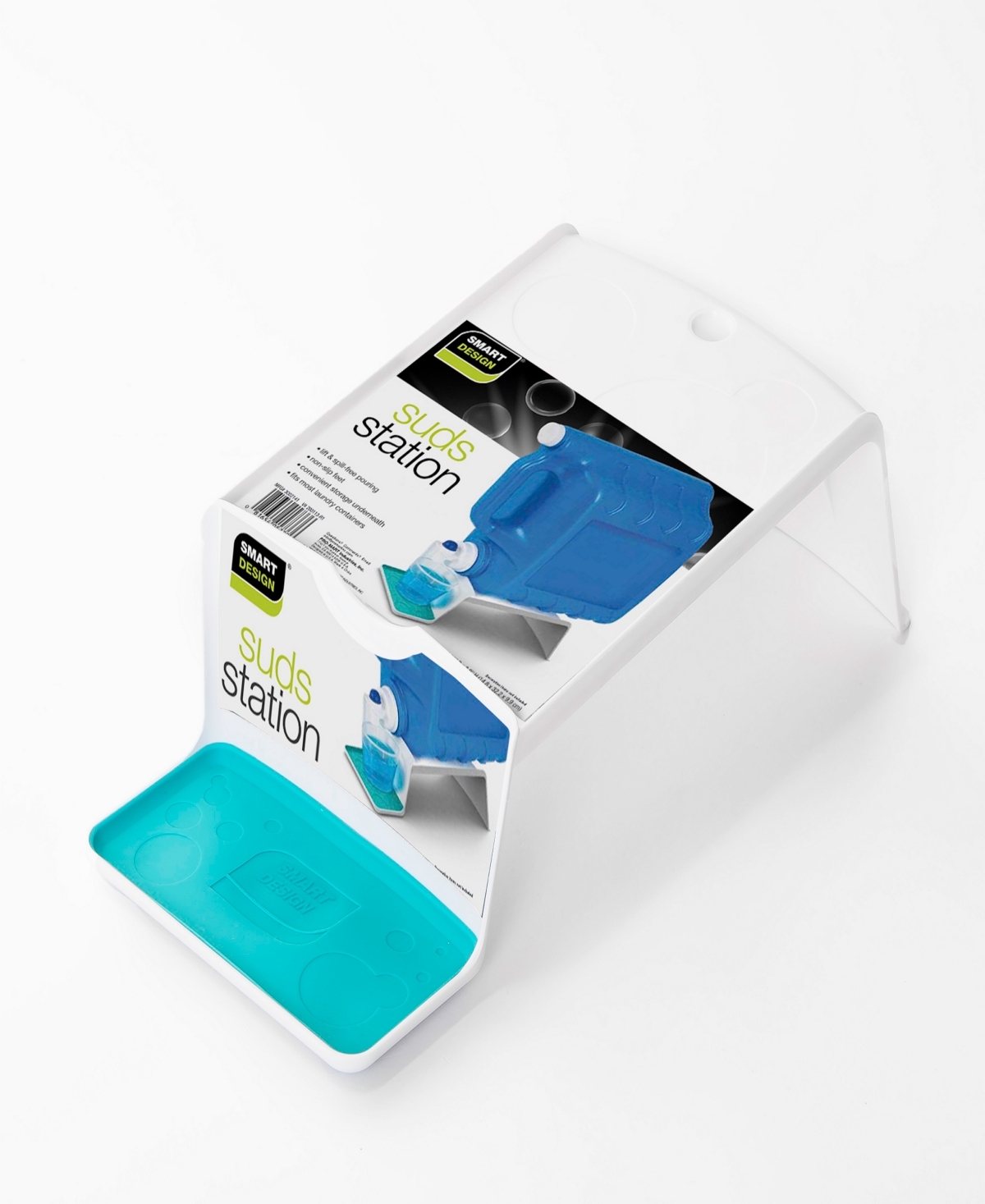 Smart Design Laundry Detergent Sud Station Organizer In White