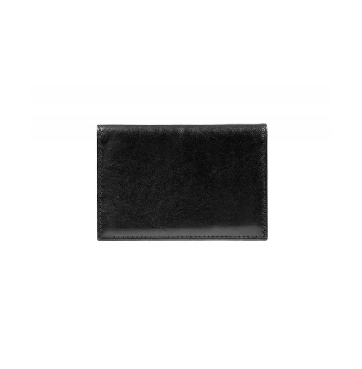 Men's Genuine Leather 8 Pocket Credit Card Case - Black