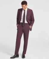 Nautica Men's Modern-Fit Stretch Suit - Burgundy