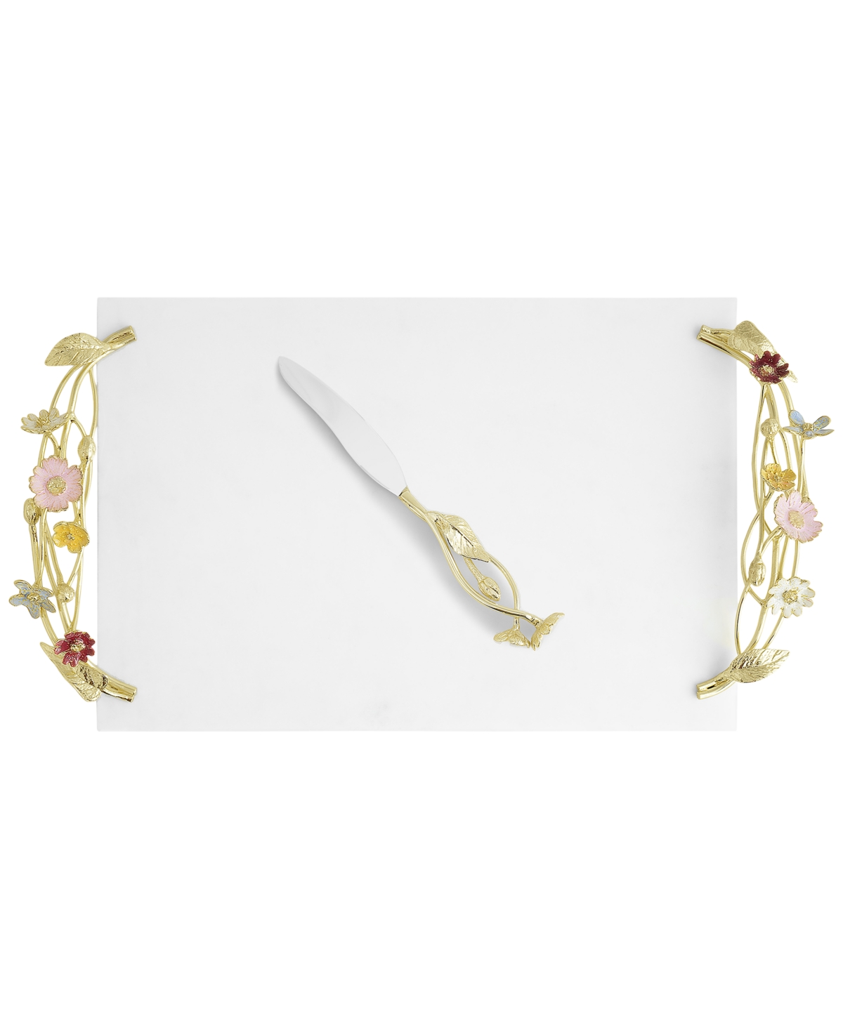 Michael Aram Wildflowers Cheeseboard with Knife