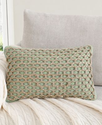 Jada Jute Decorative Pillow, 12" x 20"