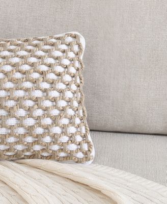 Jada Jute Decorative Pillow, 12" x 20"